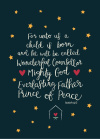 Christmas Cards - Wonderful Counsellor (pack of 10) CMS